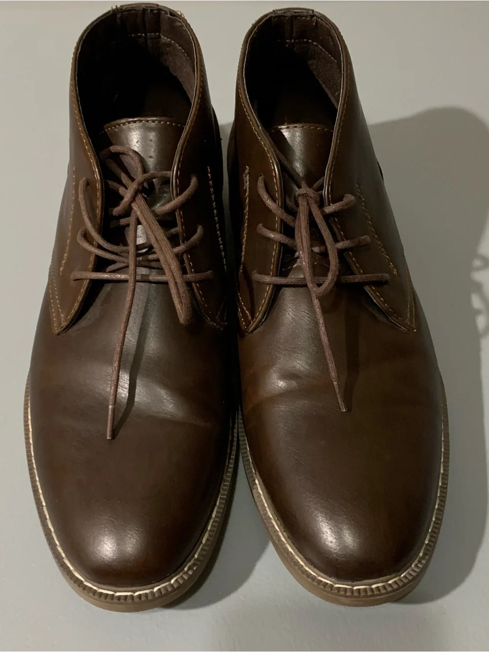 Arizona Jean Company Men's Dark Brown Leather Chukka Boots